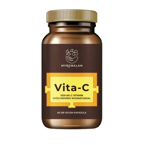 Myrobalan VITA-C 1500 mg C vitamin gyógynövény kivonatokkal 60 db vegán kapszula