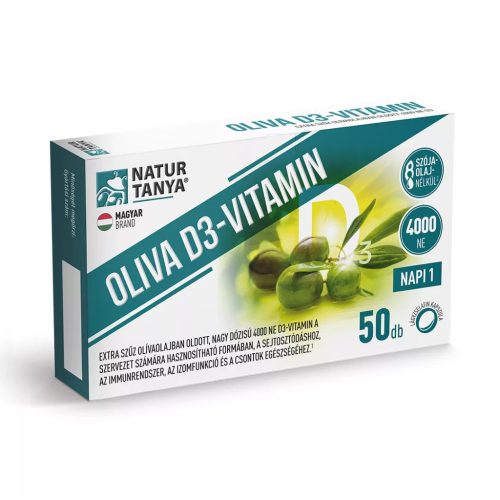 Natur Tanya Oliva D3-vitamin 4000NE lágyzselatin kapszula 50 db