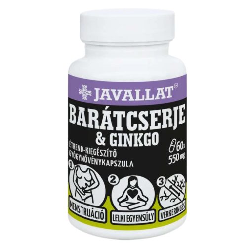 JAVALLAT Barátcserje és Ginkgo kapszula 60 db 