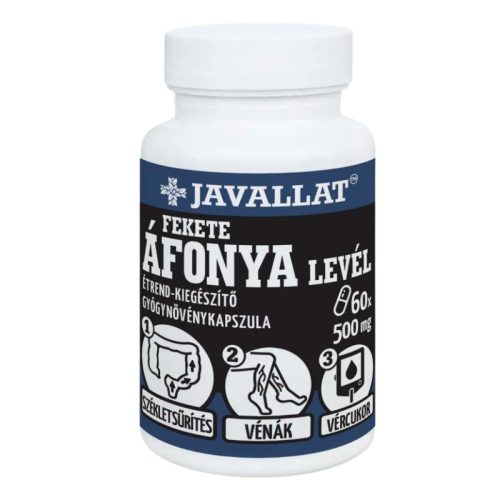 JAVALLAT Fekete Áfonya Levél kapszula 60 db