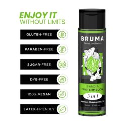   BRUMA - PRÉMIUM MASSZÁZS FORRÓ OLAJ GÖRÖGDINNYE 3 AZ 1-BEN - 100 ML