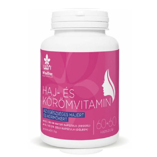 WTN Haj- és körömvitamin 60+60 kapszula 1 natúr kaps reggel + 1 zöld kaps délben