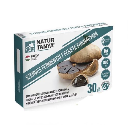 Natur Tanya® Fermentált Fekete fokhagyma 30db kapszula