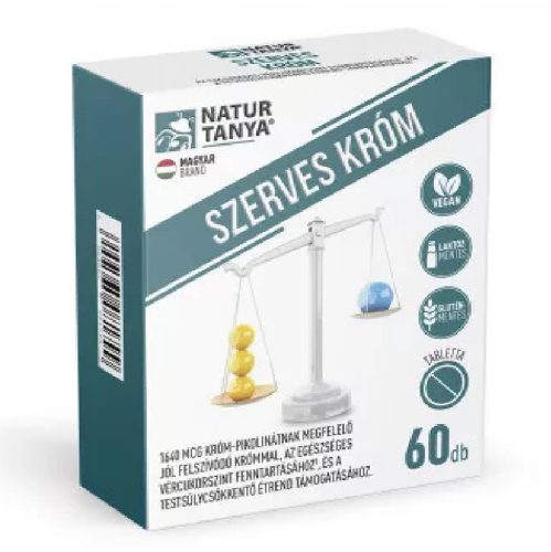 Natur Tanya® Szerves Króm 200mcg 60db tabletta