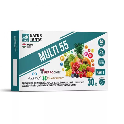 Natur Tanya® MULTI 55 fermentált multivitamin 30db filmtabletta