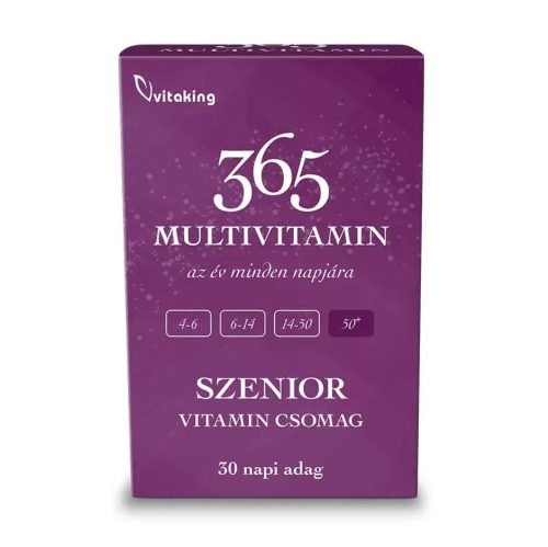 Vitaking 365 Szenior Multivitamin csomag 30 napi adag