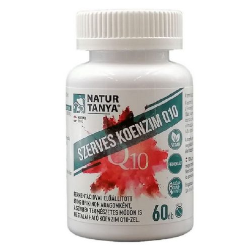 Natur Tanya® Szerves koenzim Q10 60db tabletta 60mg ubikinon/tabletta
