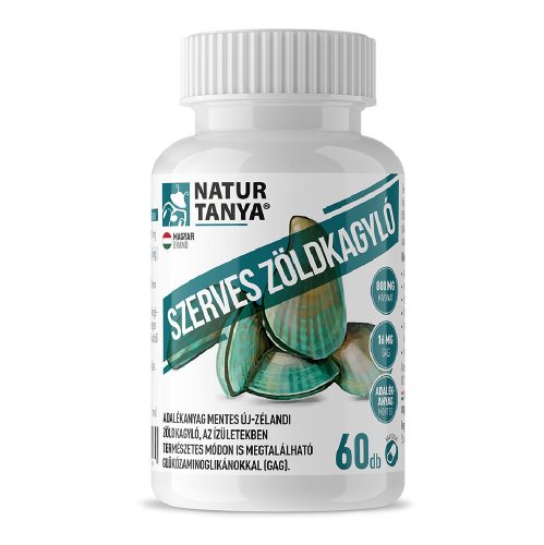 Natur Tanya® Szerves zöldkagyló 60db kapszula glükózaminoglikánokkal (GAG)