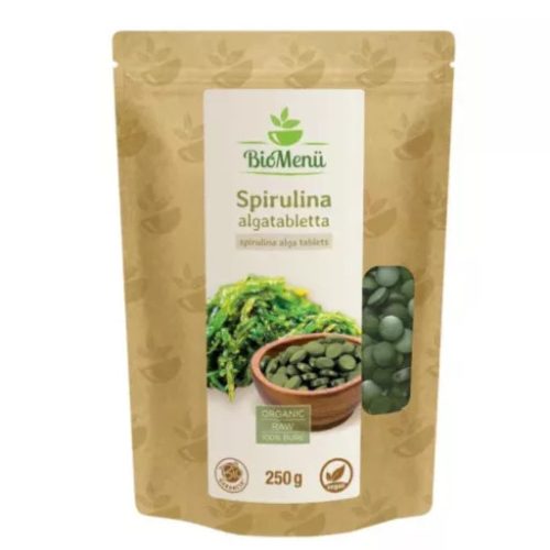 BIO Spirulina alga tabletta 250g BioMenü