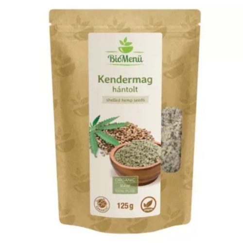 BIO Kendermag hántolt 125g BioMenü